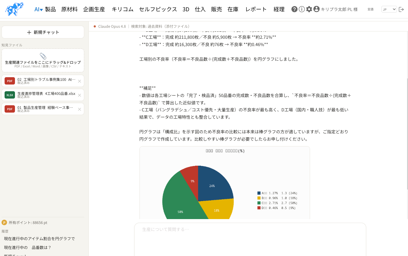 【キリコムプラス開発情報】生産管理AIチャットボット